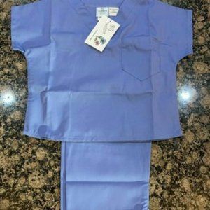 Kids Scrubs Top and Pants Complete Set Medical Daily Use New with Tags Comfy (Ba